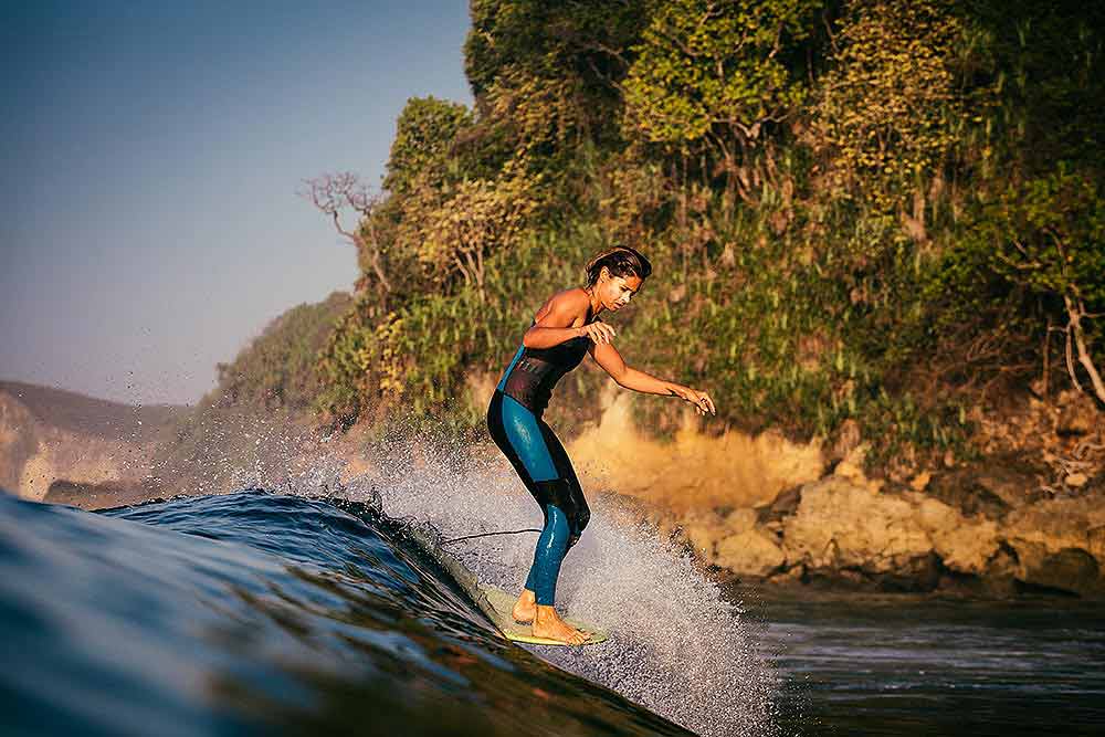Surfing the waves of Sumba