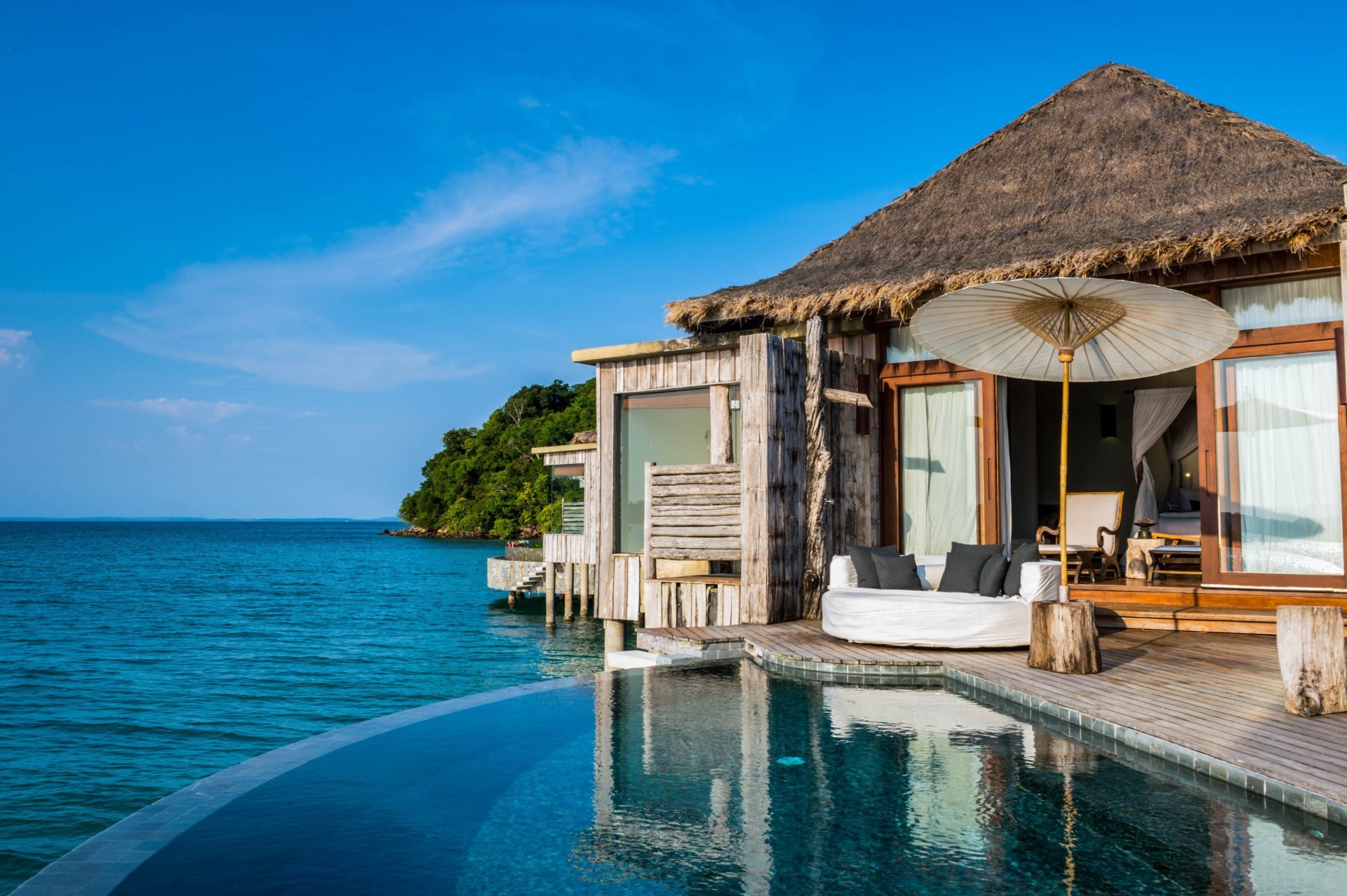Overwater villa with infinity pool at Song Saa Private Island