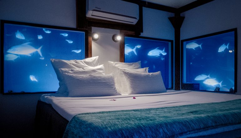 The Manta Resort Underwater Room Interior